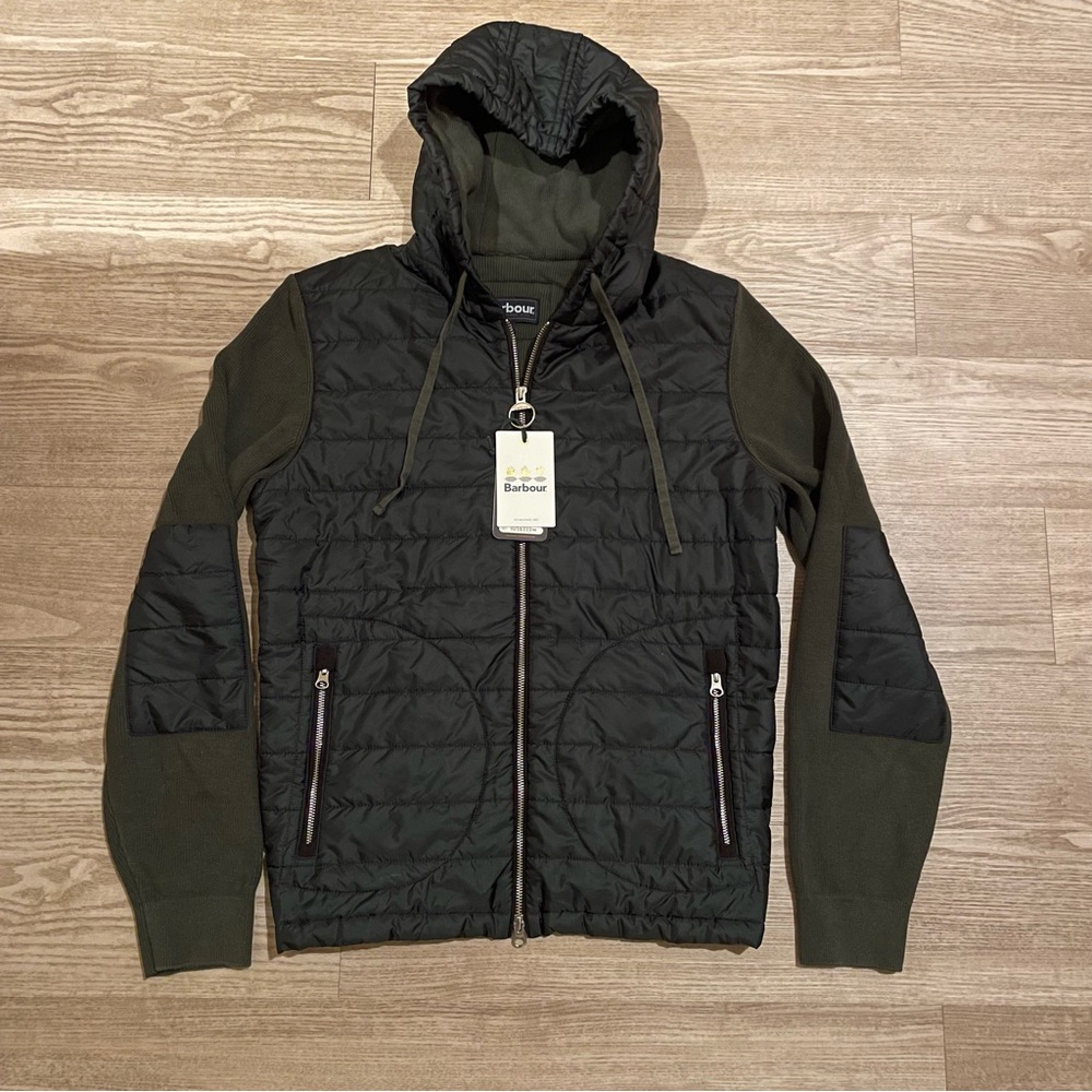 Barbour Gold Standard Rathmell Cardigan - Seaweed Green